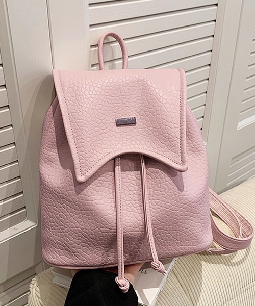Dewlily(デューリリー)の「フェイクレザーリュック(バックパック/リュック・レディース・ホワイト/ピンク/シルバー/ブラック・FREE)」の14枚目の写真