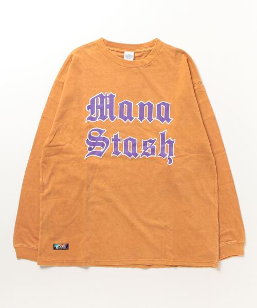 【セール】MANASTASH/マナスタッシュ/PUMICE L/S TEE OLD ENGLISH/パミスロングスリーブTシャツ オールドイングリッシュ（Tシャツ/カットソー）｜MANASTASH（マナスタッシュ）