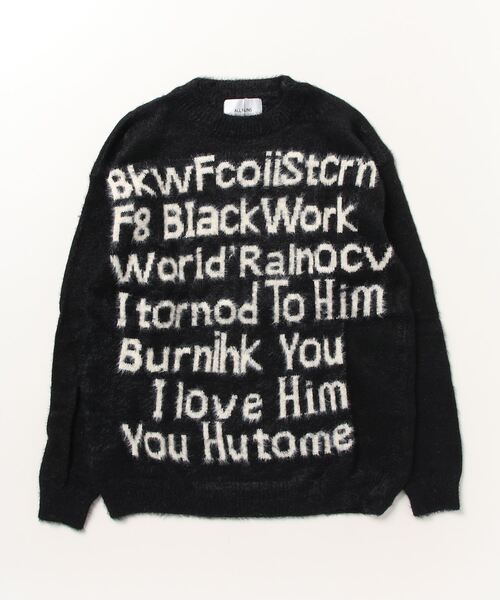 ROOPTOKYO（ループトウキョウ）の「▲レタリングシャギーニット（ニット/セーター・メンズ・ブラック/アイボリー/ブラック系その他/ホワイト系その他2・L/2XL/XL）」の4枚目の写真
