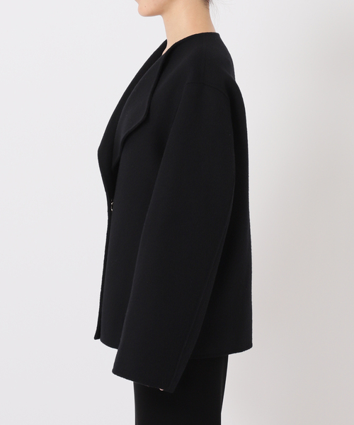 Deuxieme Classe（ドゥーズィエムクラス）の「Dutstanding Coat（ノーカラーコート・レディース・ブラック・FREE）」の11枚目の写真