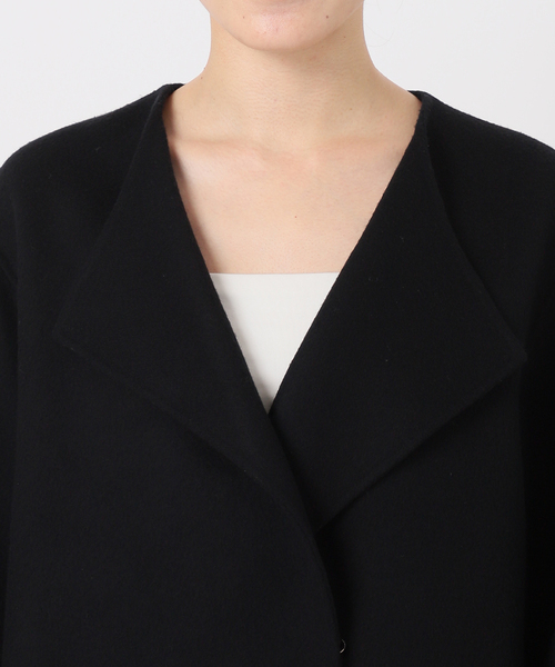 Deuxieme Classe（ドゥーズィエムクラス）の「Dutstanding Coat（ノーカラーコート・レディース・ブラック・FREE）」の13枚目の写真
