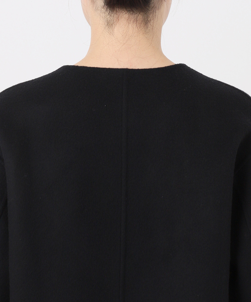 Deuxieme Classe（ドゥーズィエムクラス）の「Dutstanding Coat（ノーカラーコート・レディース・ブラック・FREE）」の14枚目の写真