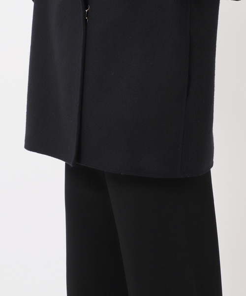 Deuxieme Classe（ドゥーズィエムクラス）の「Dutstanding Coat（ノーカラーコート・レディース・ブラック・FREE）」の17枚目の写真