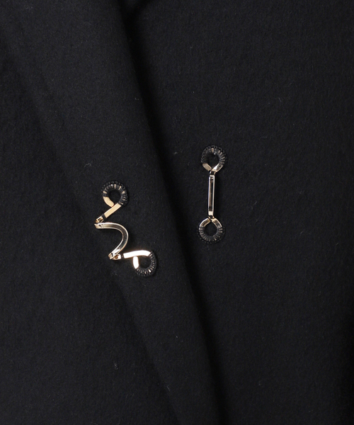 Deuxieme Classe（ドゥーズィエムクラス）の「Dutstanding Coat（ノーカラーコート・レディース・ブラック・FREE）」の19枚目の写真