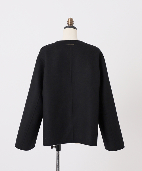 Deuxieme Classe（ドゥーズィエムクラス）の「Dutstanding Coat（ノーカラーコート・レディース・ブラック・FREE）」の21枚目の写真