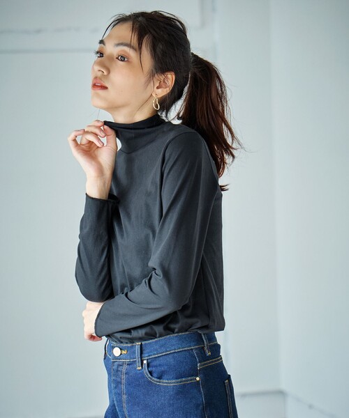 タートルネック シアーカットソー セール】シアータートルネック（Tシャツ/カットソー）｜any Fam