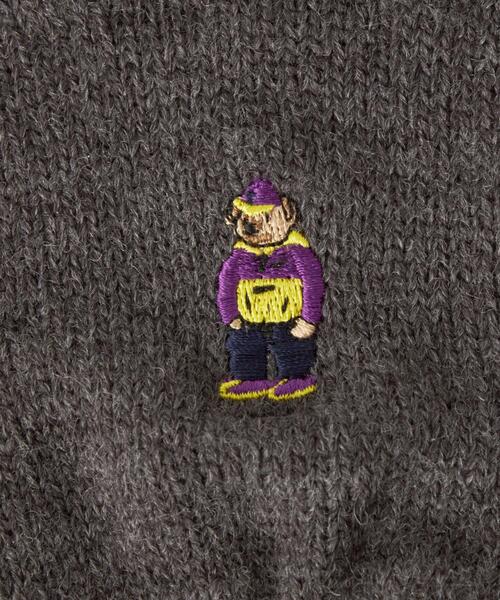 green label relaxing（グリーンレーベルリラクシング）の「【別注】＜INFIELDER DESIGN ＞BEAR グローブ 手袋 -タッチパネル対応-（手袋・レディース・ライム/ベージュ/ナチュラル/ライトグレー/ダークグレー・FREE）」の14枚目の写真