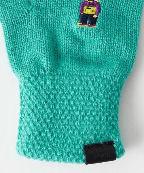 green label relaxing（グリーンレーベルリラクシング）の「【別注】＜INFIELDER DESIGN ＞BEAR グローブ 手袋 -タッチパネル対応-（手袋・レディース・ライム/ベージュ/ナチュラル/ライトグレー/ダークグレー・FREE）」の17枚目の写真