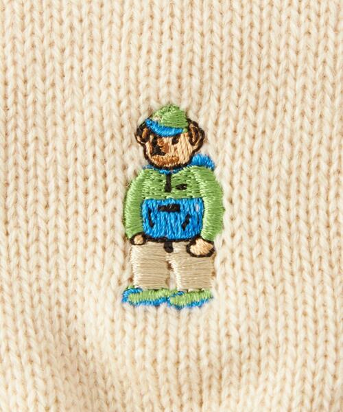 green label relaxing（グリーンレーベルリラクシング）の「【別注】＜INFIELDER DESIGN ＞BEAR グローブ 手袋 -タッチパネル対応-（手袋・レディース・ライム/ベージュ/ナチュラル/ライトグレー/ダークグレー・FREE）」の21枚目の写真