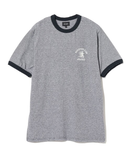 BEAMS(ビームス)の「BEAMS / プリント リンガー Tシャツ(Tシャツ/カットソー・メンズ・ブラック/ネイビー・S/M/XL/L)」の22枚目の写真