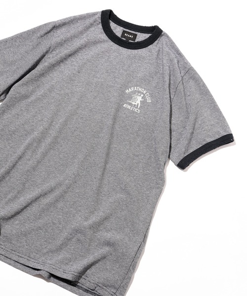 BEAMS(ビームス)の「BEAMS / プリント リンガー Tシャツ(Tシャツ/カットソー・メンズ・ブラック/ネイビー・S/M/XL/L)」の21枚目の写真