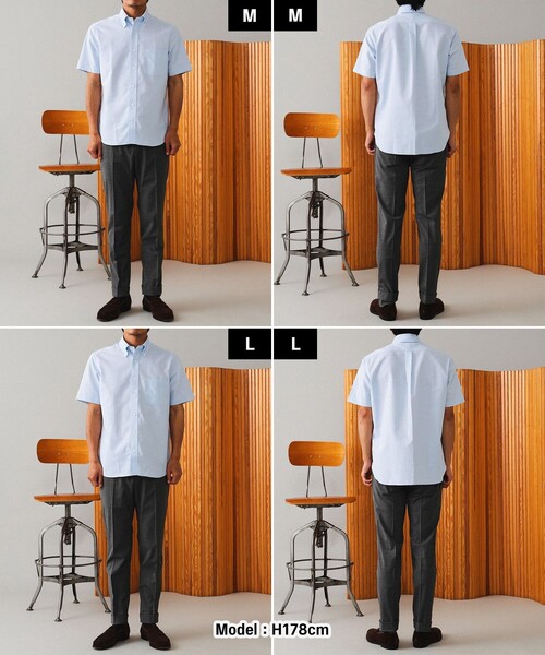 BEAMS F（ビームスエフ）の「BEAMS F / COOLMAX(R) オックスフォード ボタンダウンシャツ（ビジネスシャツ・メンズ・ホワイト/サックスブルー・X-LARGE/LARGE/MEDIUM/SMALL）」の4枚目の写真