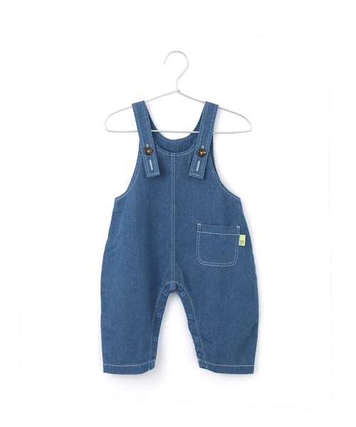 MAKE YOUR DAY（メイクユアデイ）の「ベビーオーバーオール（その他ベビーウェア・キッズ・オレンジ/ブルー/グレー・80/70）」の2枚目の写真