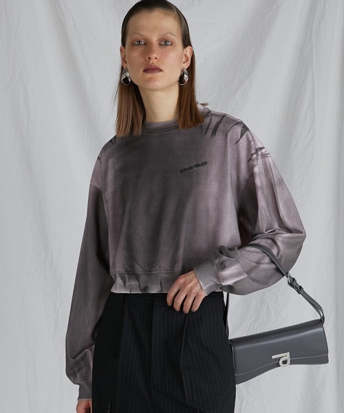 PRANK PROJECT（プランクプロジェクト）の「スプレーダイロンTEE / Spray Dyed Long Sleeve Tee（Tシャツ/カットソー・レディース・ベージュ/ピンク/ブラック・FREE）」の3枚目の写真