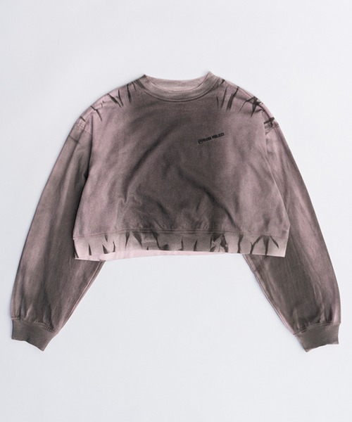 PRANK PROJECT（プランクプロジェクト）の「スプレーダイロンTEE / Spray Dyed Long Sleeve Tee（Tシャツ/カットソー・レディース・ベージュ/ピンク/ブラック・FREE）」の18枚目の写真