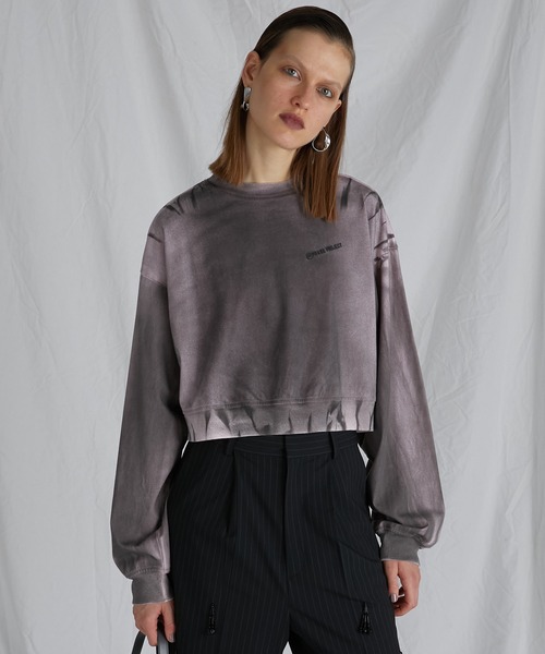 PRANK PROJECT（プランクプロジェクト）の「スプレーダイロンTEE / Spray Dyed Long Sleeve Tee（Tシャツ/カットソー・レディース・ベージュ/ピンク/ブラック・FREE）」の14枚目の写真