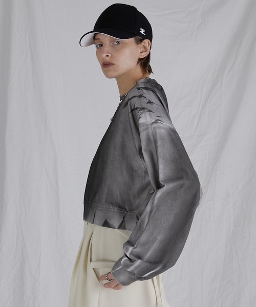 PRANK PROJECT（プランクプロジェクト）の「スプレーダイロンTEE / Spray Dyed Long Sleeve Tee（Tシャツ/カットソー・レディース・ベージュ/ピンク/ブラック・FREE）」の8枚目の写真