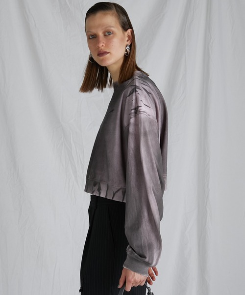 PRANK PROJECT（プランクプロジェクト）の「スプレーダイロンTEE / Spray Dyed Long Sleeve Tee（Tシャツ/カットソー・レディース・ベージュ/ピンク/ブラック・FREE）」の15枚目の写真