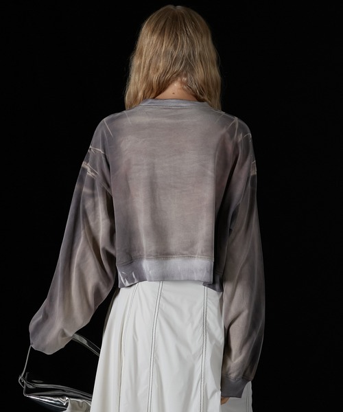 PRANK PROJECT（プランクプロジェクト）の「スプレーダイロンTEE / Spray Dyed Long Sleeve Tee（Tシャツ/カットソー・レディース・ベージュ/ピンク/ブラック・FREE）」の12枚目の写真