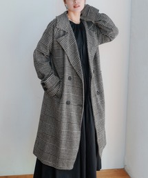 LIENCOEUR | チェックオーバーロングコート(チェスターコート)