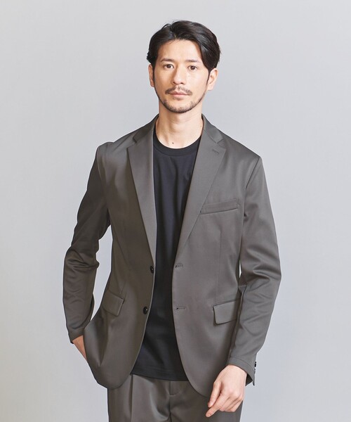 UNITED ARROWS ジャケット&パンツ　130cmネイビー WEB限定 WARDROBE SMART】グリッドメッシュ セットアップ