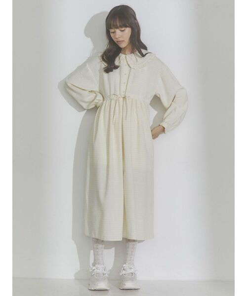 merry jenny（メリージェニー）の「bear刺繍ｷﾞﾝｶﾞﾑﾜﾝﾋﾟｰｽ（ワンピース・レディース・ブラック/ピンク/イエロー/ブルー・FREE）」の20枚目の写真