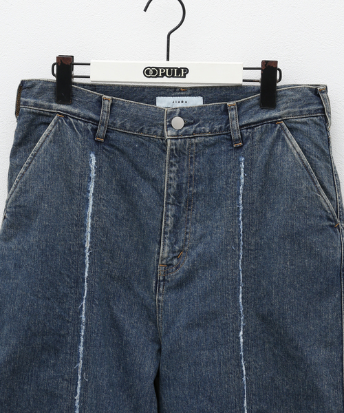 [送料込] color cutting wide denim セール】【JIEDA / ジエダ】CUTTING WIDE DENIM（デニムパンツ