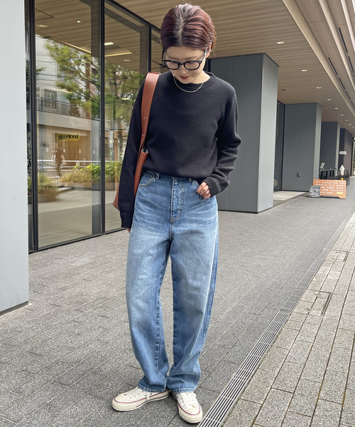 Spick & Span(スピックアンドスパン)の「≪追加≫51/2 CURVE LINE_DENIM(デニムパンツ・レディース・ブルー系その他・29/26/27/28)」の4枚目の写真