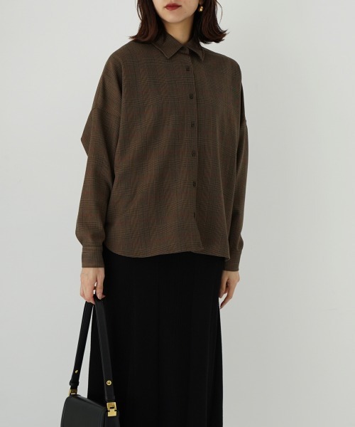 CIEL'AIR(シエルエアー)の「Check Shirt(シャツ/ブラウス・レディース・キャメル・FREE)」の3枚目の写真