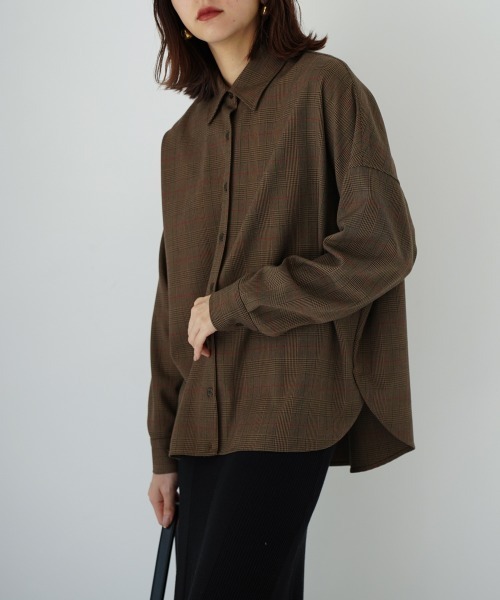 CIEL'AIR(シエルエアー)の「Check Shirt(シャツ/ブラウス・レディース・キャメル・FREE)」の9枚目の写真