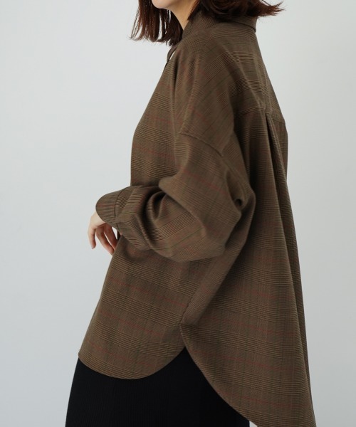 CIEL'AIR(シエルエアー)の「Check Shirt(シャツ/ブラウス・レディース・キャメル・FREE)」の10枚目の写真