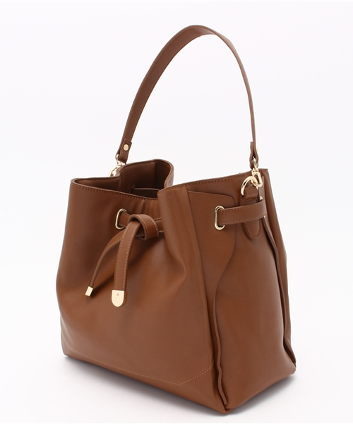 OUTLET（アウトレット）の「【Ciaopanic】スクエア合皮BAG（ショルダーバッグ・レディース・ブラウン/ブラック・FREE）」の10枚目の写真