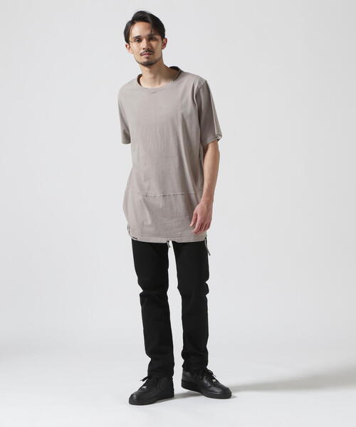 WHITELAND（ホワイトランド）の「【WEB&DEPOT限定】WHITELAND/ホワイトランド/OWL/DAMEGE SST/ダメージ Tシャツ（Tシャツ/カットソー・メンズ・ホワイト/ブラック/ベージュ・F）」の18枚目の写真