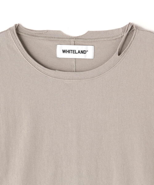 WHITELAND（ホワイトランド）の「【WEB&DEPOT限定】WHITELAND/ホワイトランド/OWL/DAMEGE SST/ダメージ Tシャツ（Tシャツ/カットソー・メンズ・ホワイト/ブラック/ベージュ・F）」の20枚目の写真