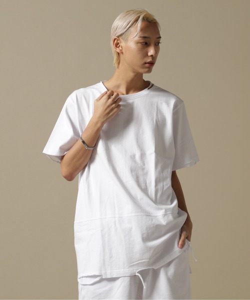 WHITELAND（ホワイトランド）の「【WEB&DEPOT限定】WHITELAND/ホワイトランド/OWL/DAMEGE SST/ダメージ Tシャツ（Tシャツ/カットソー・メンズ・ホワイト/ブラック/ベージュ・F）」の4枚目の写真