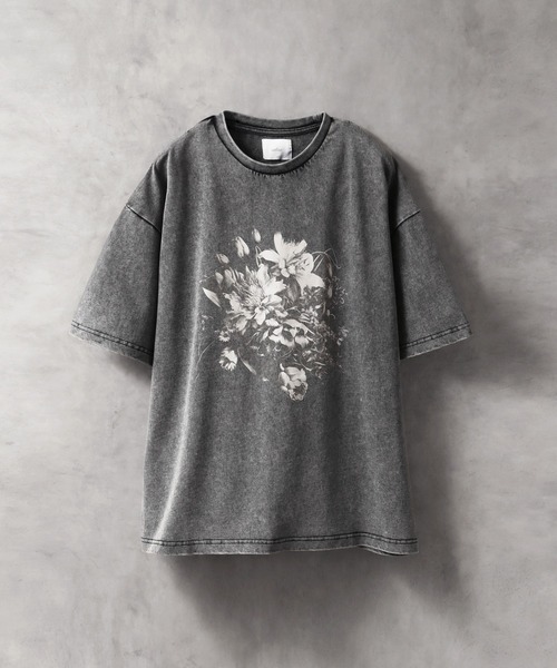 welise（ウェライズ）の「【welise/ウェライズ】モードフラワーグラフィック ヴィンテージスノーピグメント加工 オーバーサイズ半袖Tシャツ（Tシャツ/カットソー・メンズ・グレー系その他/ブラック系その他/グレー系その他2/ブラック系その他2/ブラック系その他3/グレー系その他3/グレー系その他4/ブラック系その他4/グレー系その他5/ブラック系その他7/グレー系その他6/ブラック系その他5/グレー系その他7/ブラック系その他6・L/M/S）」の8枚目の写真