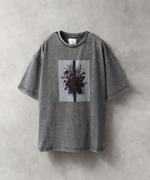 welise（ウェライズ）の「【welise/ウェライズ】モードフラワーグラフィック ヴィンテージスノーピグメント加工 オーバーサイズ半袖Tシャツ（Tシャツ/カットソー・メンズ・グレー系その他/ブラック系その他/グレー系その他2/ブラック系その他2/ブラック系その他3/グレー系その他3/グレー系その他4/ブラック系その他4/グレー系その他5/ブラック系その他7/グレー系その他6/ブラック系その他5/グレー系その他7/ブラック系その他6・L/M/S）」の13枚目の写真