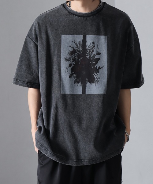 welise/ウェライズ】モードフラワーグラフィック ヴィンテージスノー