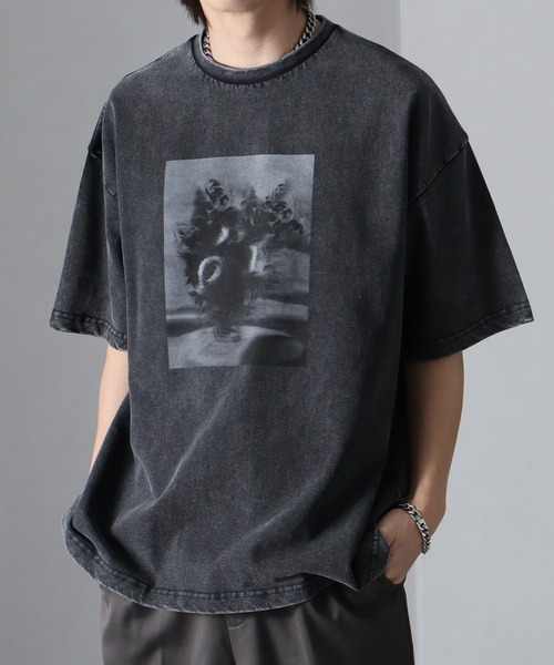 welise（ウェライズ）の「【welise/ウェライズ】モードフラワーグラフィック ヴィンテージスノーピグメント加工 オーバーサイズ半袖Tシャツ（Tシャツ/カットソー・メンズ・グレー系その他/ブラック系その他/グレー系その他2/ブラック系その他2/ブラック系その他3/グレー系その他3/グレー系その他4/ブラック系その他4/グレー系その他5/ブラック系その他7/グレー系その他6/ブラック系その他5/グレー系その他7/ブラック系その他6・L/M/S）」の22枚目の写真