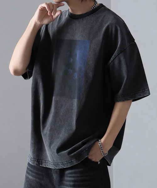 welise（ウェライズ）の「【welise/ウェライズ】モードフラワーグラフィック ヴィンテージスノーピグメント加工 オーバーサイズ半袖Tシャツ（Tシャツ/カットソー・メンズ・グレー系その他/ブラック系その他/グレー系その他2/ブラック系その他2/ブラック系その他3/グレー系その他3/グレー系その他4/ブラック系その他4/グレー系その他5/ブラック系その他7/グレー系その他6/ブラック系その他5/グレー系その他7/ブラック系その他6・L/M/S）」の17枚目の写真