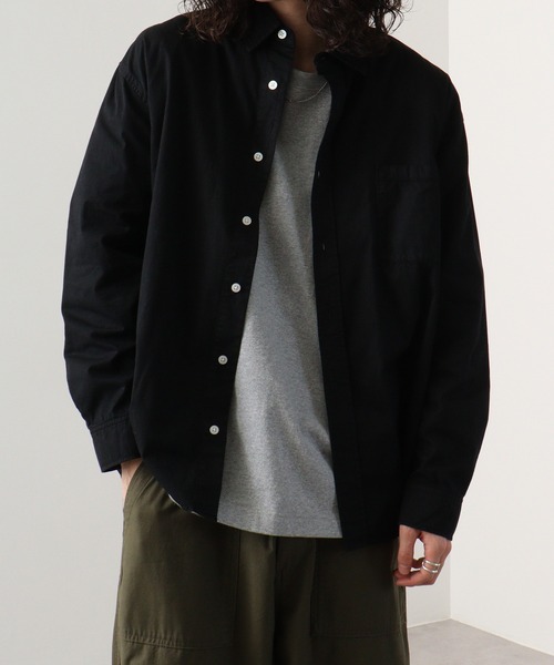 FUNALIVE（ファンアライブ）の「ｺｯﾄﾝﾂｲﾙ ﾚｷﾞｭﾗｰｶﾗｰ L/S ﾋﾞｯｸﾞｼｬﾂ（シャツ/ブラウス・メンズ・ベージュ/グレー/ブラック/グリーン・XL/M/L）」の8枚目の写真