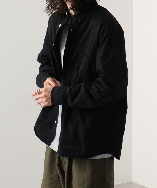 FUNALIVE（ファンアライブ）の「ｺｯﾄﾝﾂｲﾙ ﾚｷﾞｭﾗｰｶﾗｰ L/S ﾋﾞｯｸﾞｼｬﾂ（シャツ/ブラウス・メンズ・ベージュ/グレー/ブラック/グリーン・XL/M/L）」の9枚目の写真