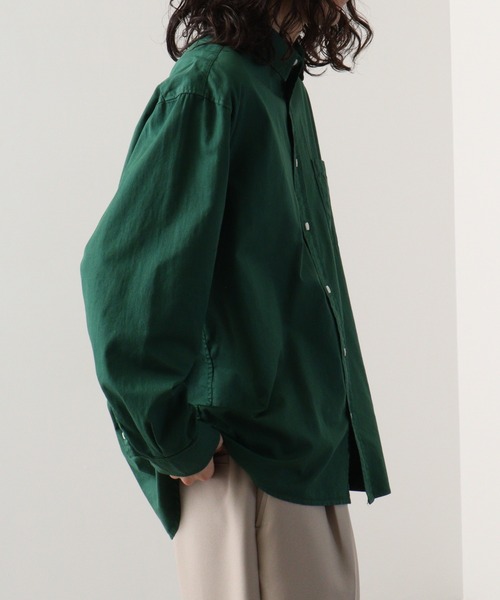 FUNALIVE（ファンアライブ）の「ｺｯﾄﾝﾂｲﾙ ﾚｷﾞｭﾗｰｶﾗｰ L/S ﾋﾞｯｸﾞｼｬﾂ（シャツ/ブラウス・メンズ・ベージュ/グレー/ブラック/グリーン・XL/M/L）」の6枚目の写真