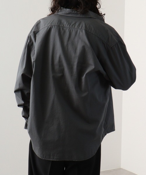 FUNALIVE（ファンアライブ）の「ｺｯﾄﾝﾂｲﾙ ﾚｷﾞｭﾗｰｶﾗｰ L/S ﾋﾞｯｸﾞｼｬﾂ（シャツ/ブラウス・メンズ・ベージュ/グレー/ブラック/グリーン・XL/M/L）」の12枚目の写真