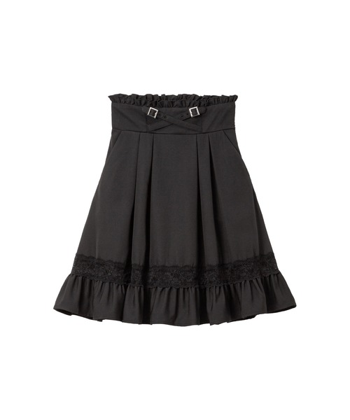 DearMyLove（ディアマイラブ）の「裾レーストリムクロスベルトスカート