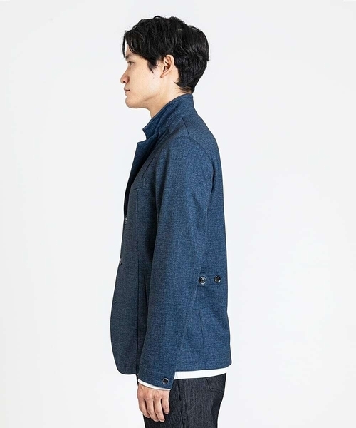 MK MICHEL KLEIN HOMME (エムケーミッシェルクランオム)の「【LLのみ/残りわずか/ストレッチ】コンバーチブルジャケット / TEC EASY(テーラードジャケット・メンズ・サンドベージュ/ブルー/ネイビー・46/48/51)」の8枚目の写真
