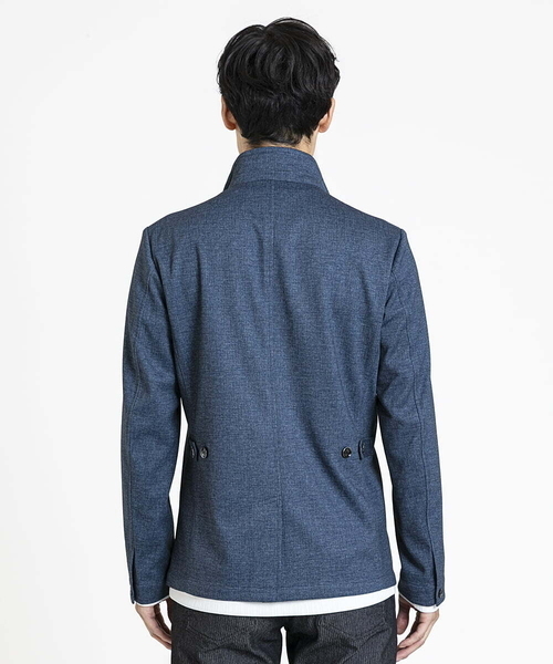 MK MICHEL KLEIN HOMME (エムケーミッシェルクランオム)の「【LLのみ/残りわずか/ストレッチ】コンバーチブルジャケット / TEC EASY(テーラードジャケット・メンズ・サンドベージュ/ブルー/ネイビー・46/48/51)」の9枚目の写真