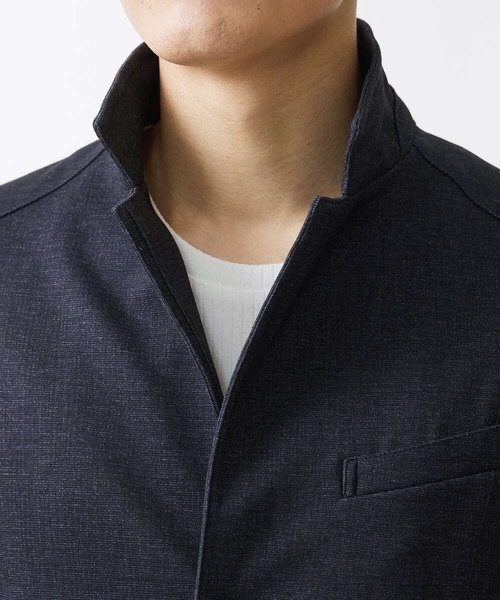 MK MICHEL KLEIN HOMME (エムケーミッシェルクランオム)の「【LLのみ/残りわずか/ストレッチ】コンバーチブルジャケット / TEC EASY(テーラードジャケット・メンズ・サンドベージュ/ブルー/ネイビー・46/48/51)」の18枚目の写真