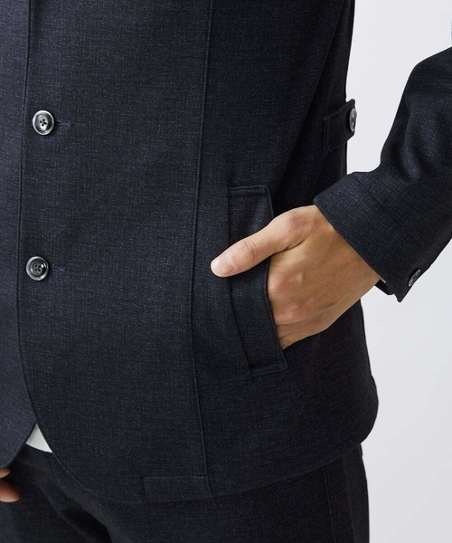 MK MICHEL KLEIN HOMME (エムケーミッシェルクランオム)の「【LLのみ/残りわずか/ストレッチ】コンバーチブルジャケット / TEC EASY(テーラードジャケット・メンズ・サンドベージュ/ブルー/ネイビー・46/48/51)」の20枚目の写真