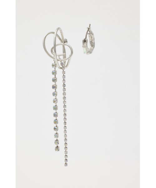 SLY(スライ)の「JEWEL CHAIN P/EARRING ジュエル チェーン ピアス(ピアス(両耳用)・レディース・シルバー/ゴールド・FREE)」の3枚目の写真